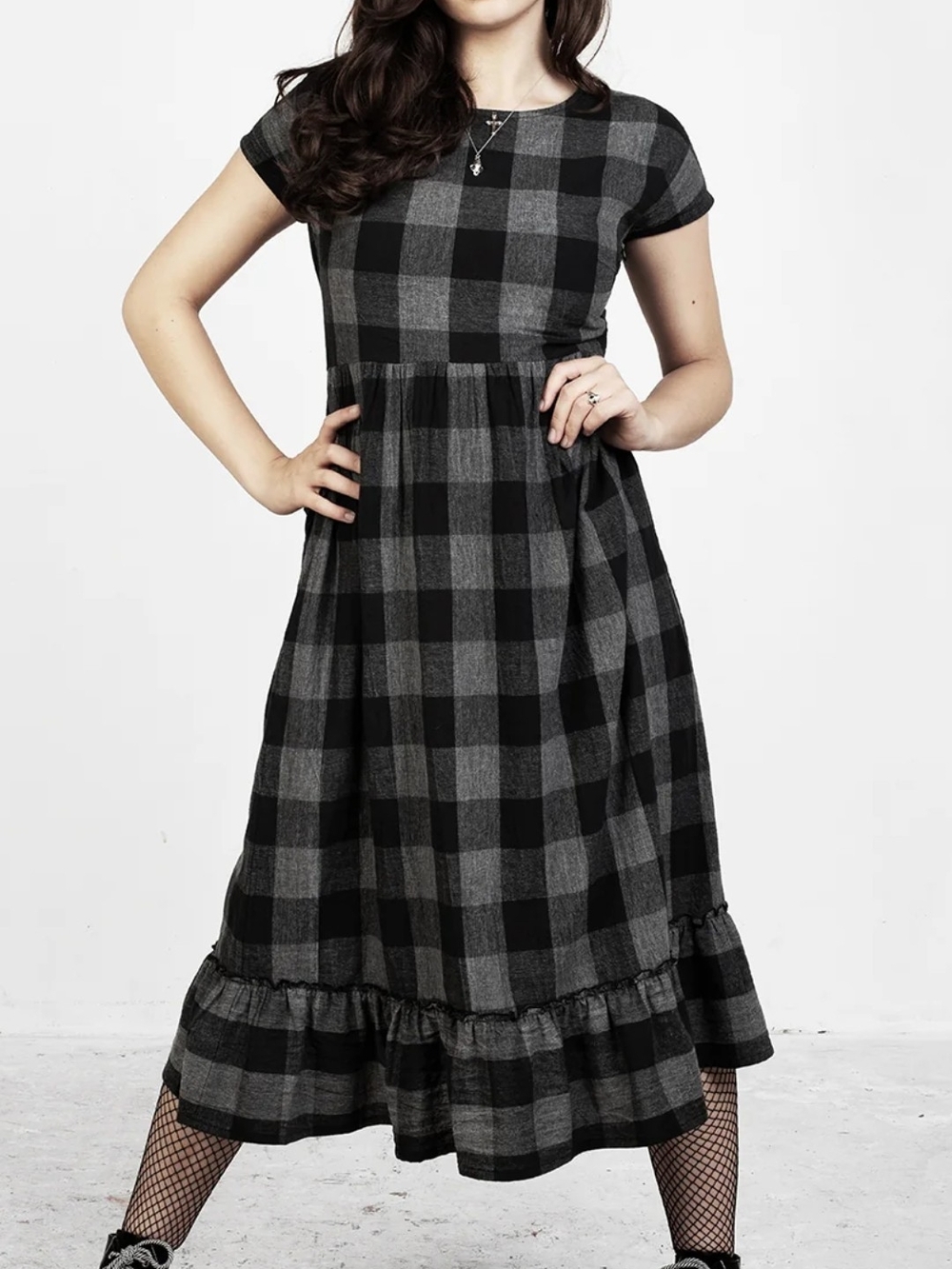 Disturbia nyctophilia midi smock dress
